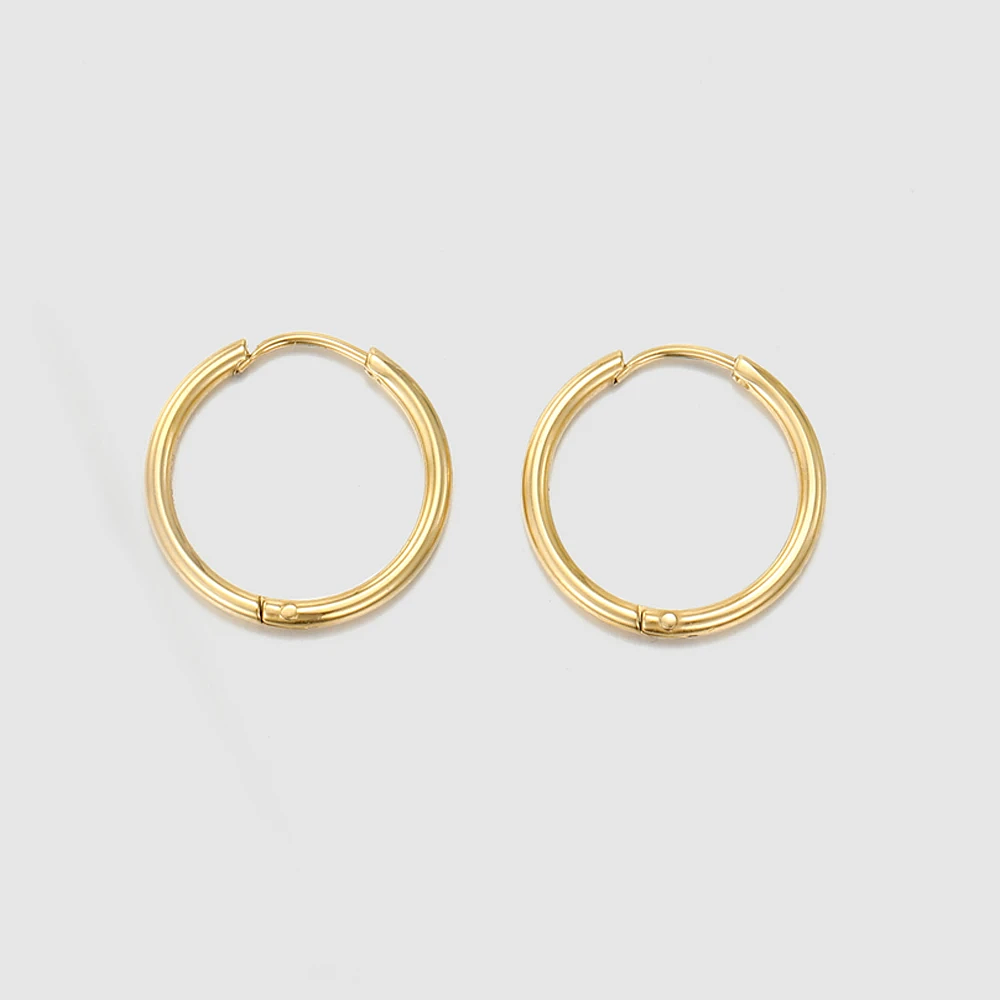 Candongas doradas acero inoxidable