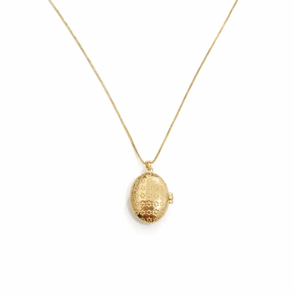 Relicario ovalado diseño mandala 