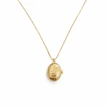 Relicario ovalado diseño mandala 