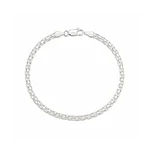 Pulsera tejido Bismark 4mm Plata 925