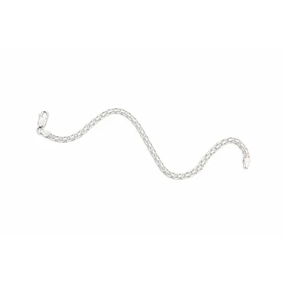 Pulsera tejido Bismark 4mm Plata 925