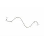Pulsera tejido Bismark 4mm Plata 925