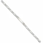 Pulsera esclava tejido fígaro personalizable Plata 925