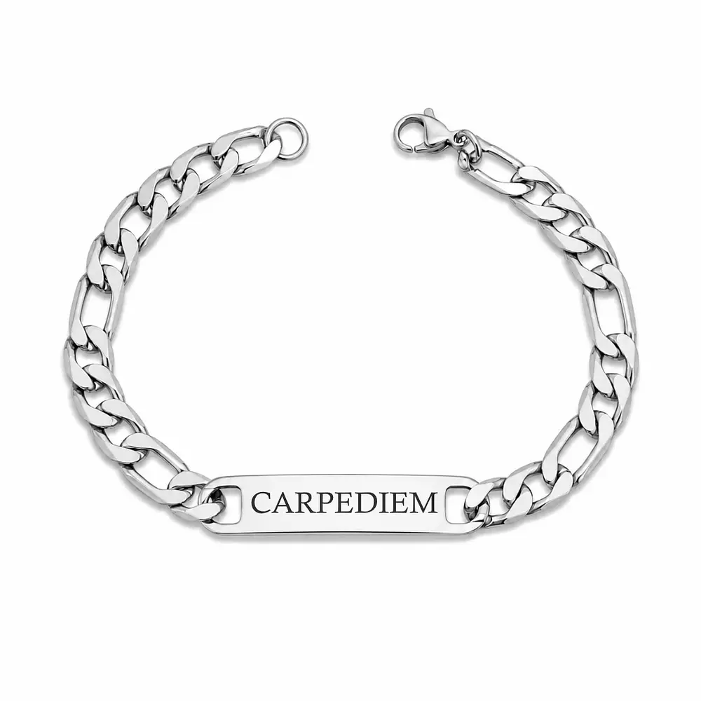 Set collar y pulsera Figaro personalizable 