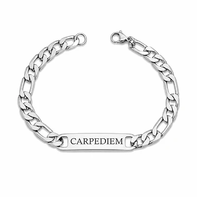Set collar y pulsera Figaro personalizable 