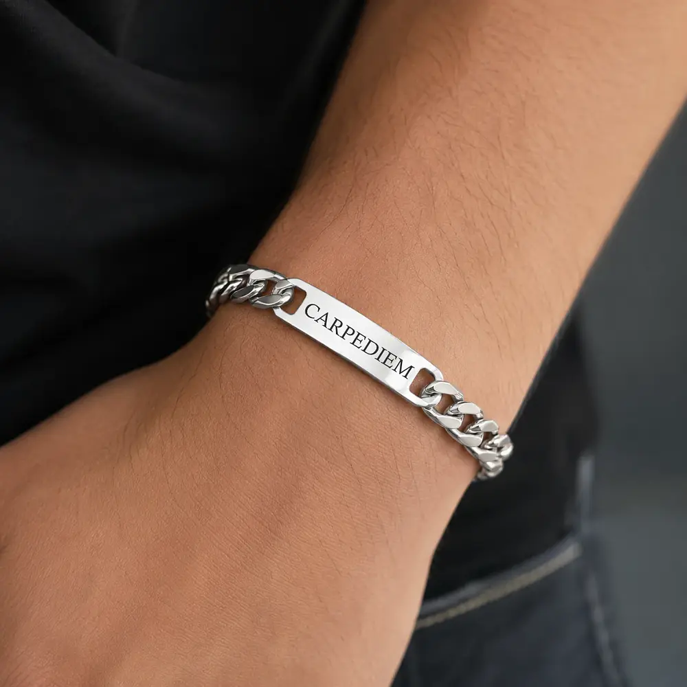 Set collar y pulsera Figaro personalizable 