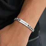 Set collar y pulsera Figaro personalizable 