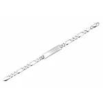 Pulsera esclava tejido fígaro personalizable Plata 925