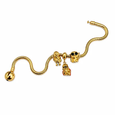 Pulsera Star Wars 3 charms Acero inoxidable 