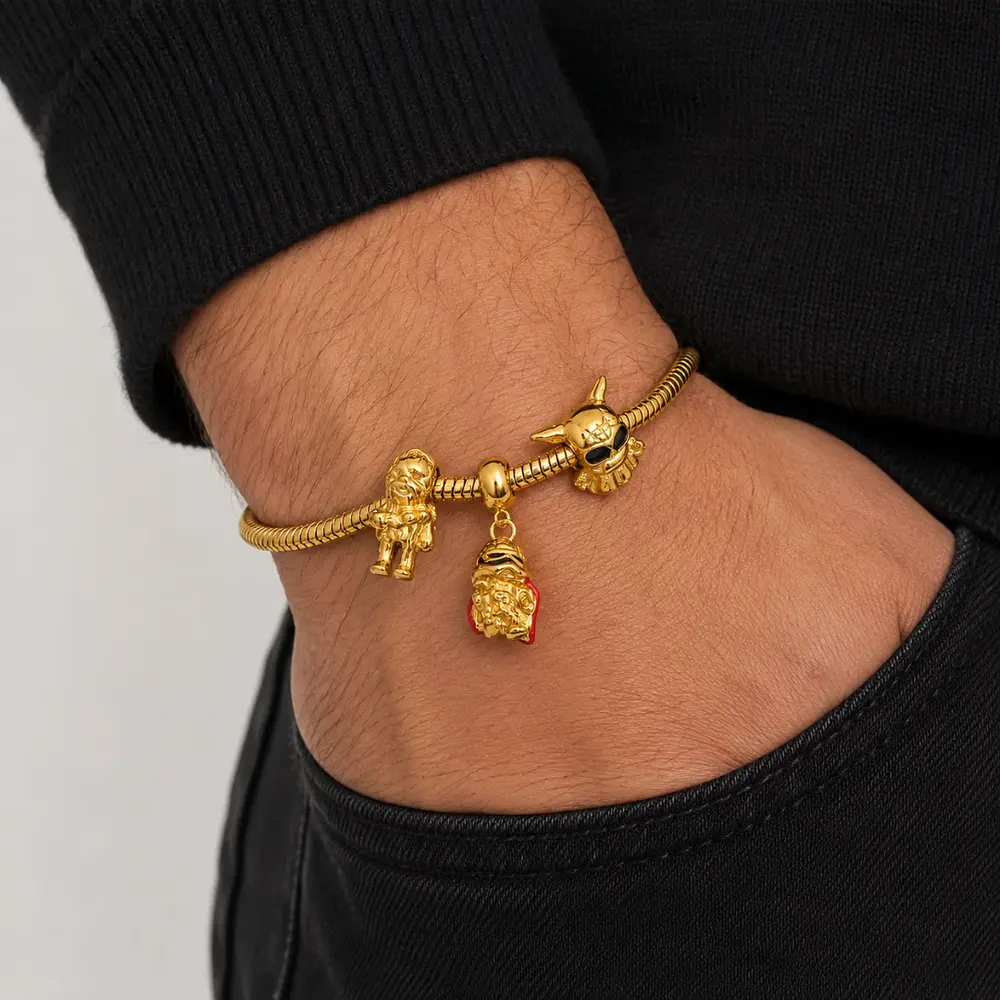 Pulsera Star Wars 3 charms Acero inoxidable 