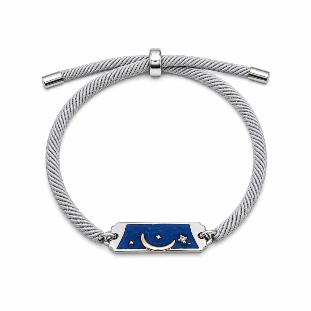 Pulsera placa luna 