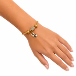 Pulsera perro 2 charms Acero inoxidable 