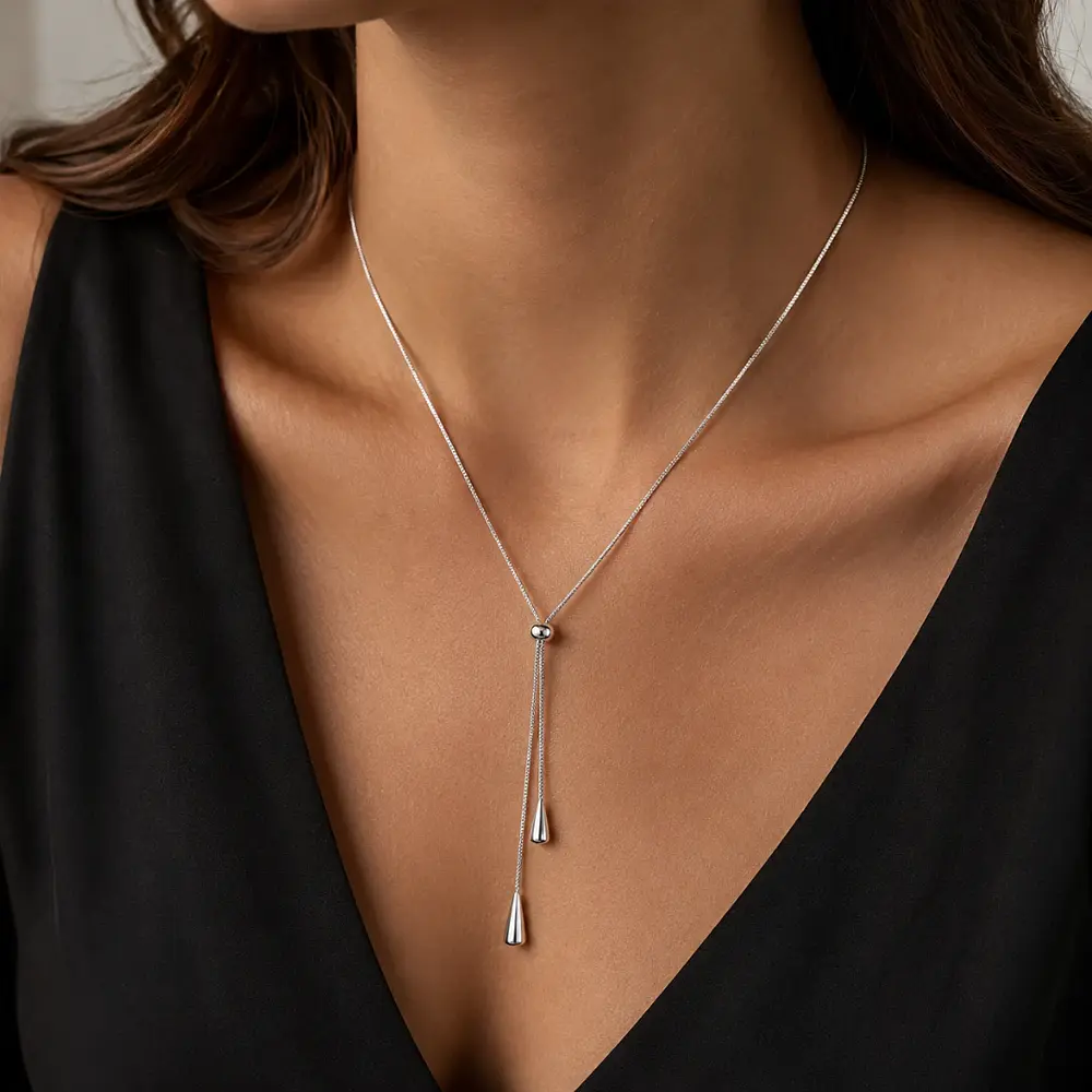 Collar corbatero gota de agua ajustable