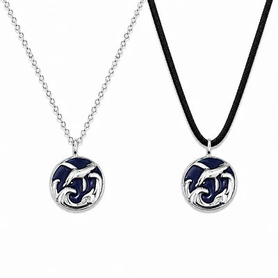 Collares ballenas para pareja 