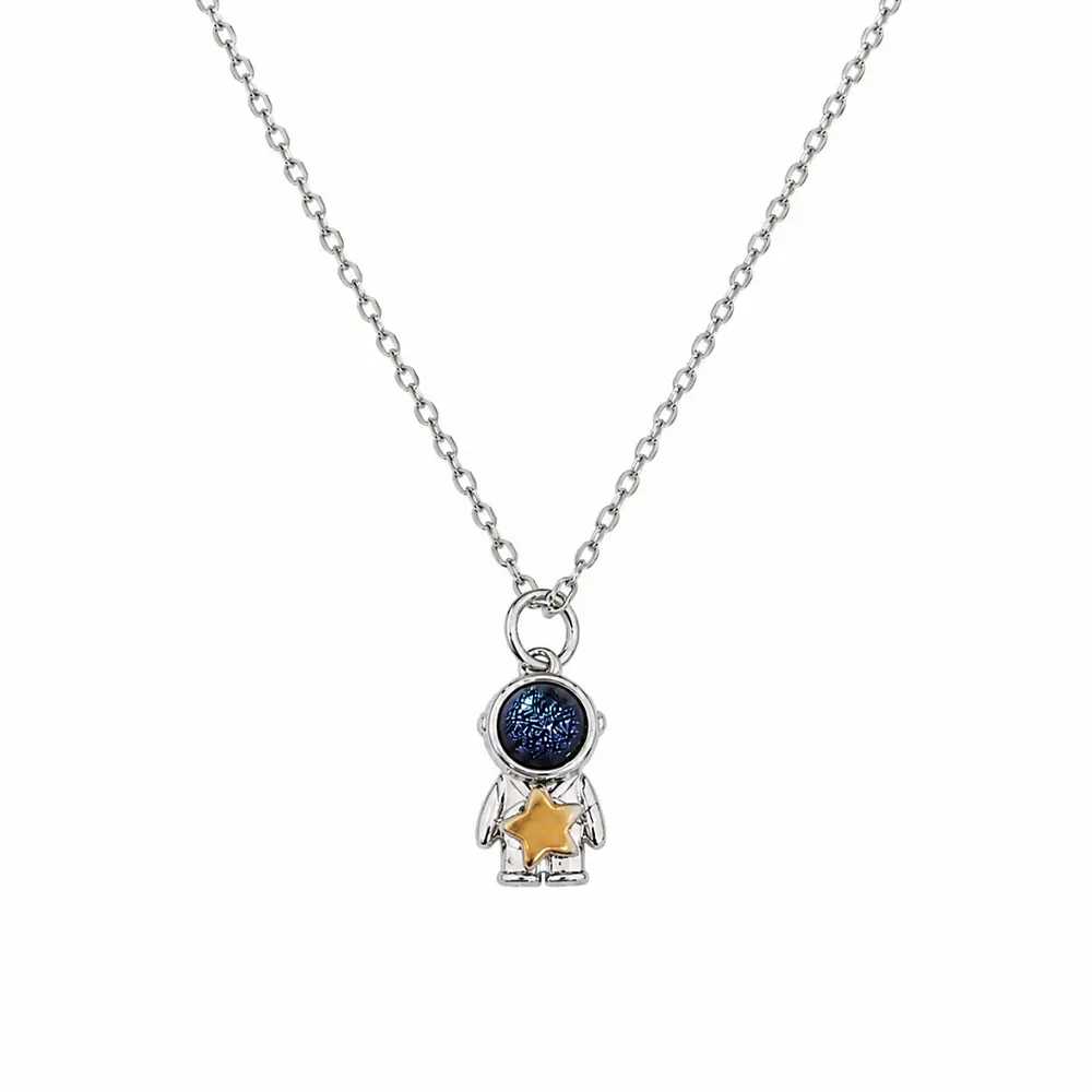Collar astronauta con estrella