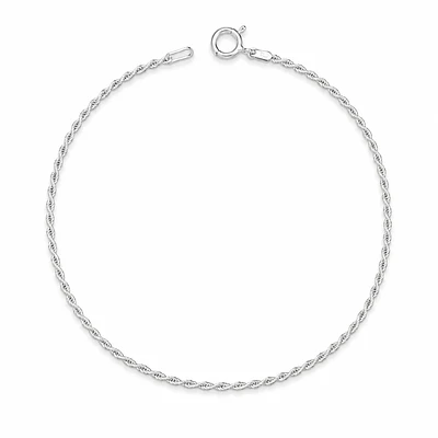 Pulsera con tejido lazo en Plata esterlina 