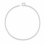 Pulsera con tejido lazo en Plata esterlina 