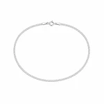 Pulsera cubana plana Plata 925