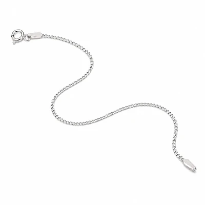 Pulsera cubana plana Plata 925
