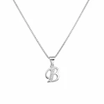 Collar letra inicial con incrustaciones Plata 925