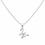 Collar letra inicial con incrustaciones Plata 925