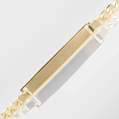 Pulsera Esclava para Hombre en Oro Laminado con Tejido Cubano