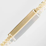 Pulsera Esclava para Hombre en Oro Laminado con Tejido Cubano