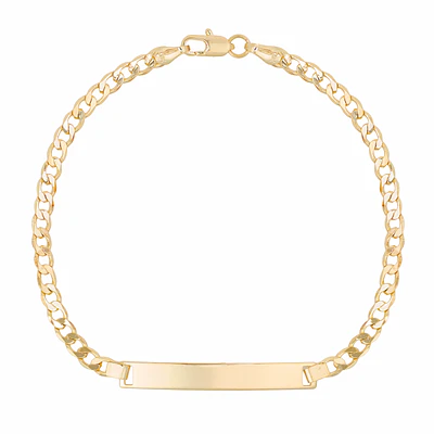 Pulsera Esclava para Hombre en Oro Laminado con Tejido Cubano