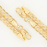 Pulsera Esclava para Hombre en Oro Laminado con Tejido Cubano