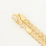 Pulsera Esclava para Hombre en Oro Laminado con Tejido Cubano