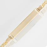 Pulsera Esclava para Hombre en Oro Laminado con Tejido Chinesco