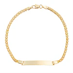 Pulsera Esclava para Hombre en Oro Laminado con Tejido Chinesco