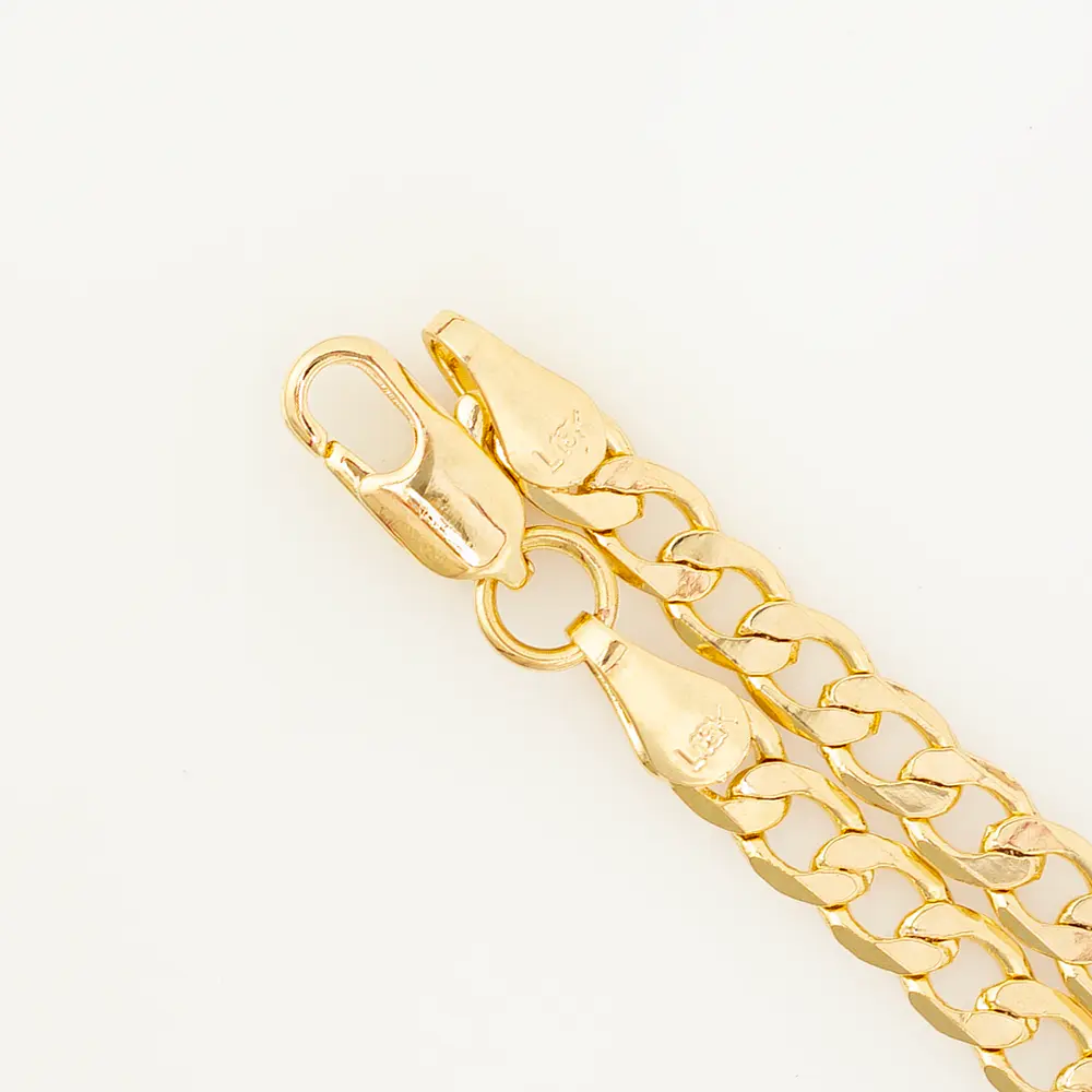 Kit de Pulseras para Papá e Hijo en Oro Laminado con Tejido Cubano
