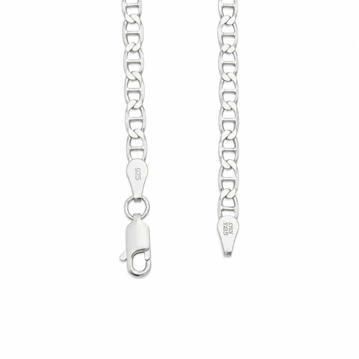 Pulsera esclava tejido marinero personalizable Plata S925