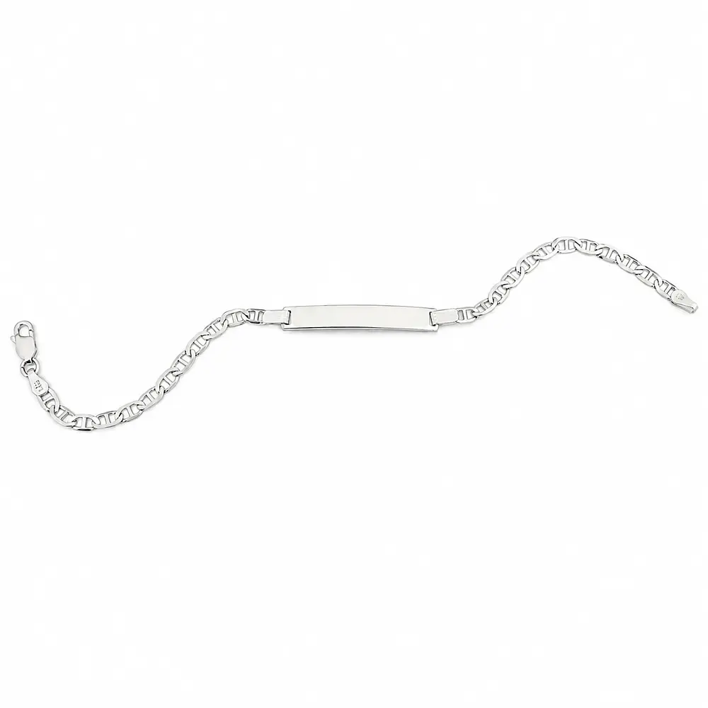Pulsera esclava tejido marinero personalizable Plata S925