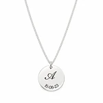Kit Collares Medalla Circular y Ovalada Para Parejas Personalizables Plata S925