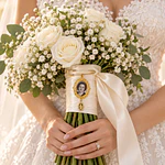 Camafeo personalizado para Ramo de Novia 