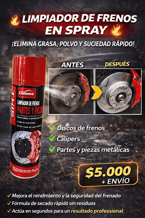 LIMPIADOR DE FRENOS EN SPRAY