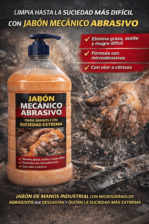 JABÓN MECANICO CON ABRASÍVO