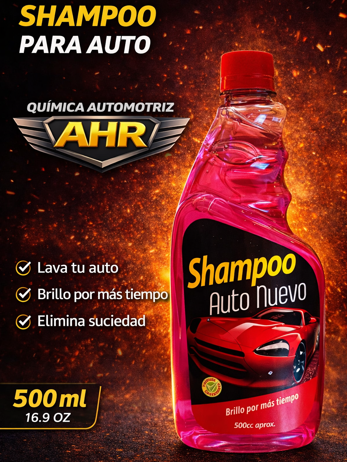 SHAMPOO PARA CARROCERIAS (500 cc) 1