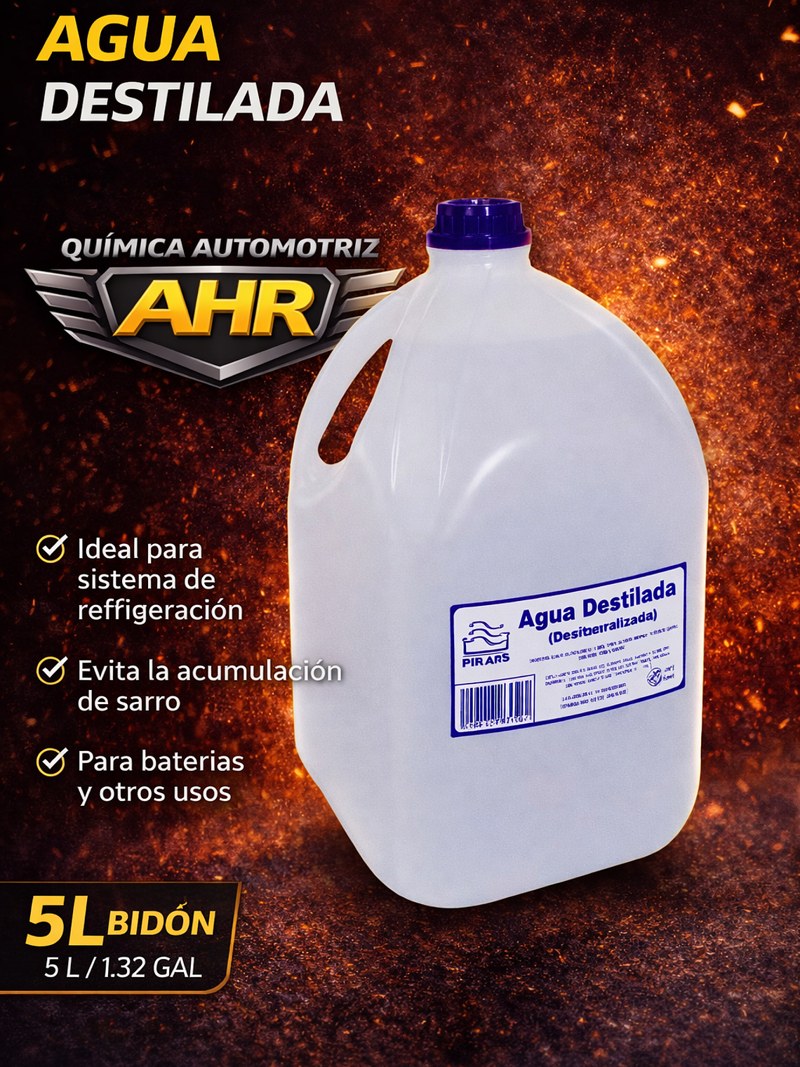 AGUA DESTILADA (desmineralizada) 1