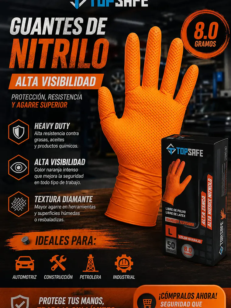 Guantes de Nitrilo (Alta Resistencia ) 1