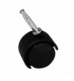 Rue065 rueda negra 40mm c/socket  metal
