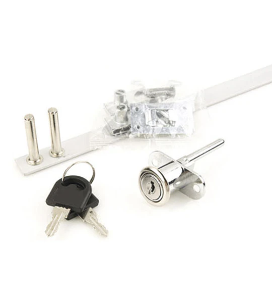 Cerradura 442-120 cm cajonera frontal, niquelada