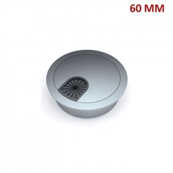 Pasacable metalico 60 mm redondo acero