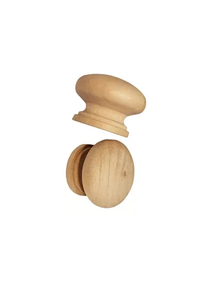 Perilla madera 40 mm c/tornillo