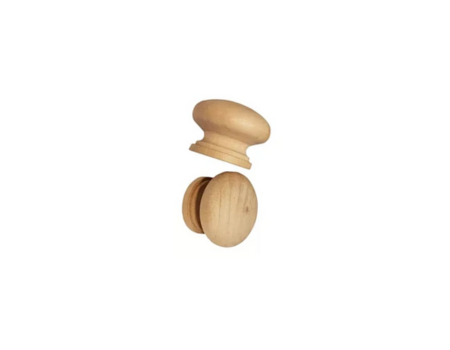 Perilla madera 32 mm c/tornillo