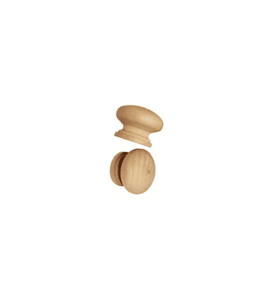 Perilla madera 32 mm c/tornillo