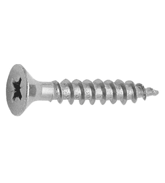 Tornillo drywall 3.5x16 zinc bolsa 100u