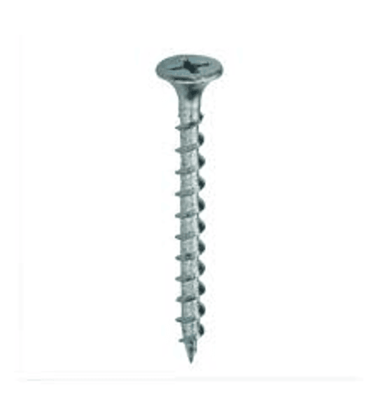 Tornillo drywall 3.5x19 zinc bolsa 100u